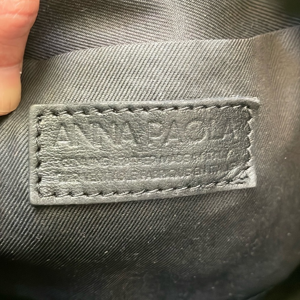 Vintage black Anna Paola pebbled leather bag - Picture 9 of 11